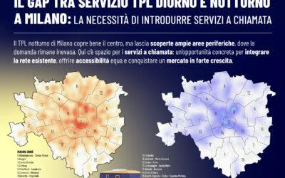 IL GAP TRA SERVIZIO TPL DIURNO E NOTTURNO A MILANO: LA NECESSITÀ DI INTRODURRE SERVIZI A CHIAMATA